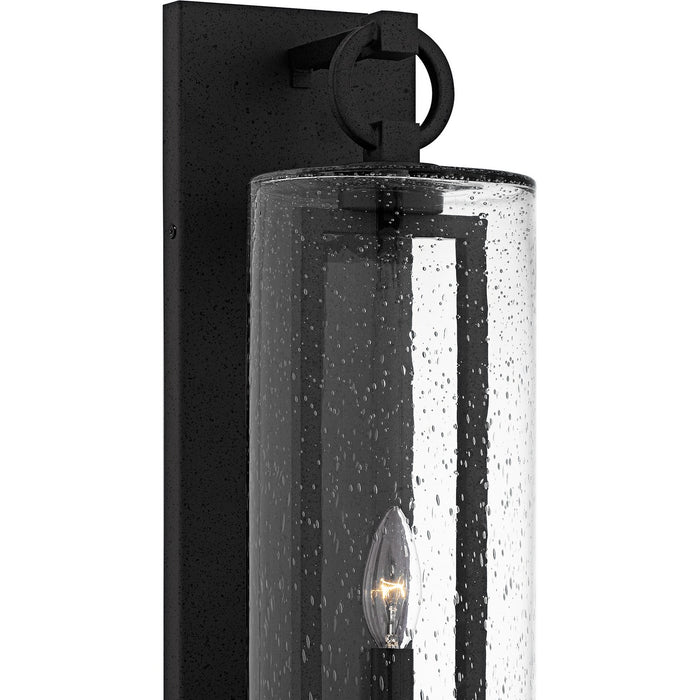Quoizel RDN8406SBK One Light Outdoor Wall Lantern, Stone Black