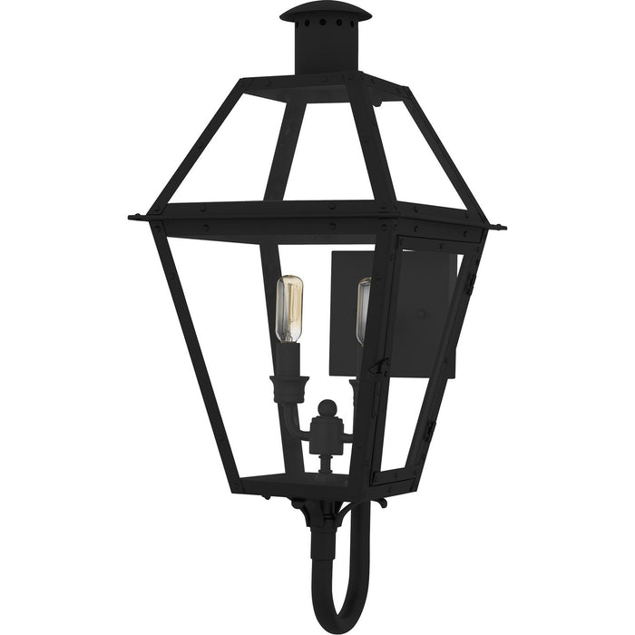 Quoizel RO8311EK Two Light Outdoor Wall Lantern, Earth Black