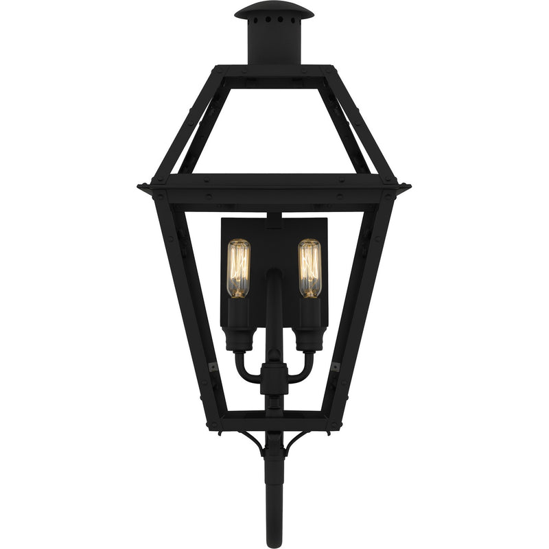 Quoizel RO8311EK Two Light Outdoor Wall Lantern, Earth Black