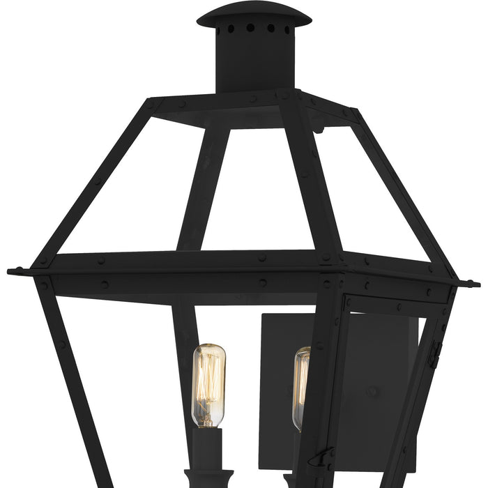 Quoizel RO8311EK Two Light Outdoor Wall Lantern, Earth Black