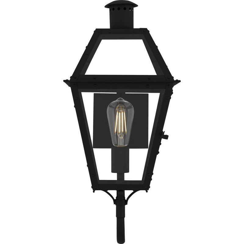 Quoizel RO8410EK One Light Outdoor Wall Lantern, Earth Black
