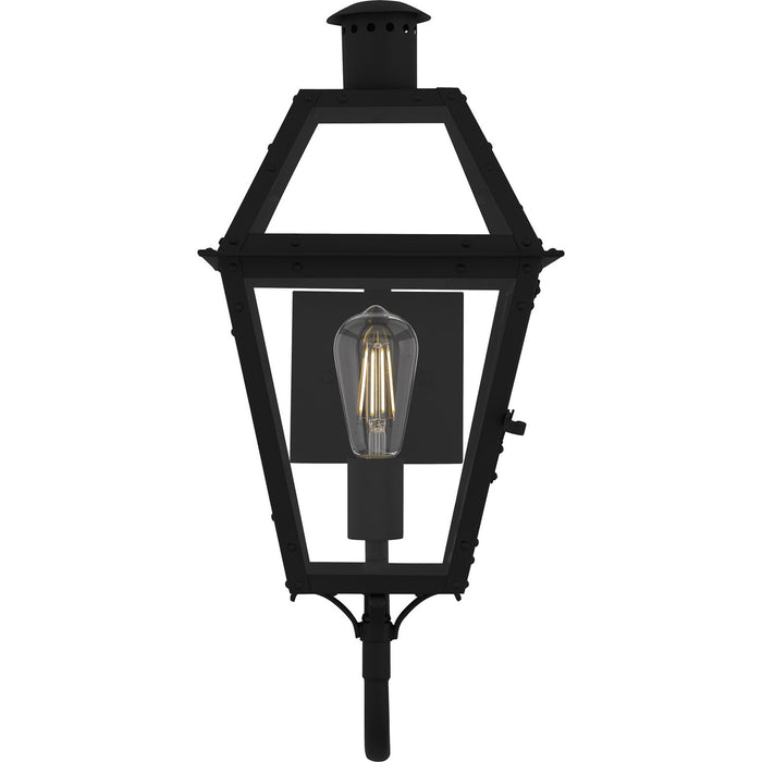 Quoizel RO8410EK One Light Outdoor Wall Lantern, Earth Black
