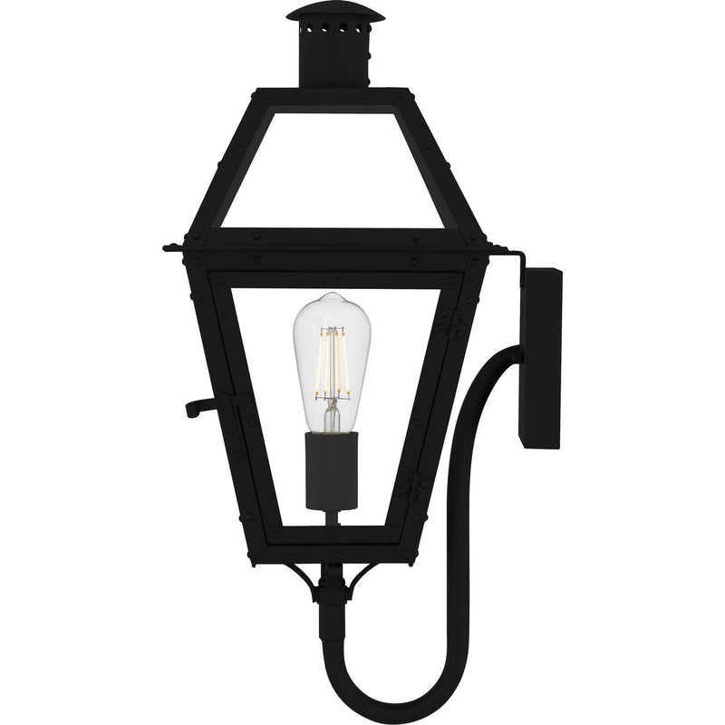 Quoizel RO8410EK One Light Outdoor Wall Lantern, Earth Black