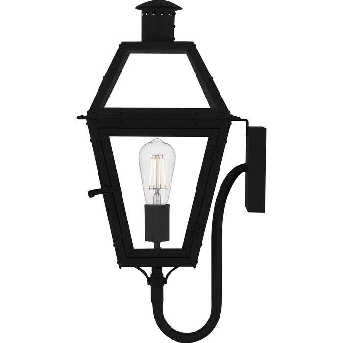 Quoizel RO8410EK One Light Outdoor Wall Lantern, Earth Black