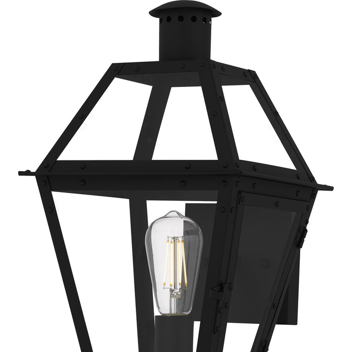 Quoizel RO8410EK One Light Outdoor Wall Lantern, Earth Black