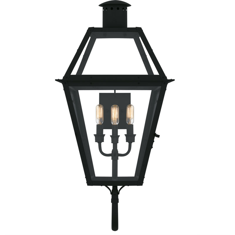 Quoizel RO8414EK Four Light Outdoor Wall Lantern, Earth Black