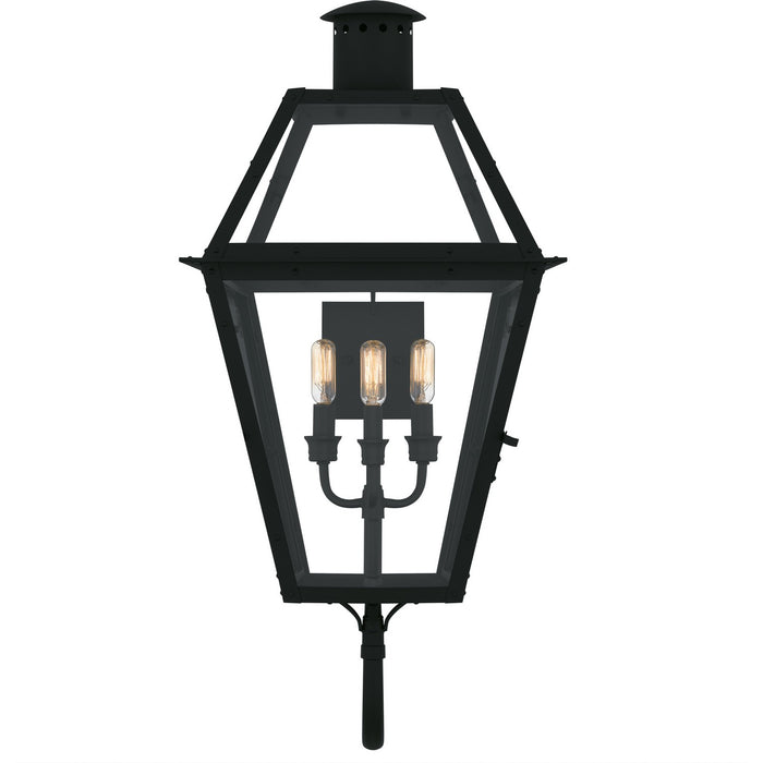 Quoizel RO8414EK Four Light Outdoor Wall Lantern, Earth Black