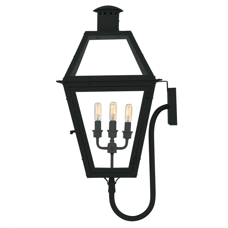 Quoizel RO8414EK Four Light Outdoor Wall Lantern, Earth Black