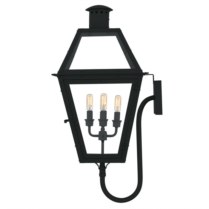 Quoizel RO8414EK Four Light Outdoor Wall Lantern, Earth Black