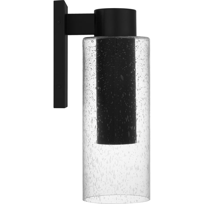 Quoizel SAW8005MBK LED Outdoor Wall Lantern, Matte Black