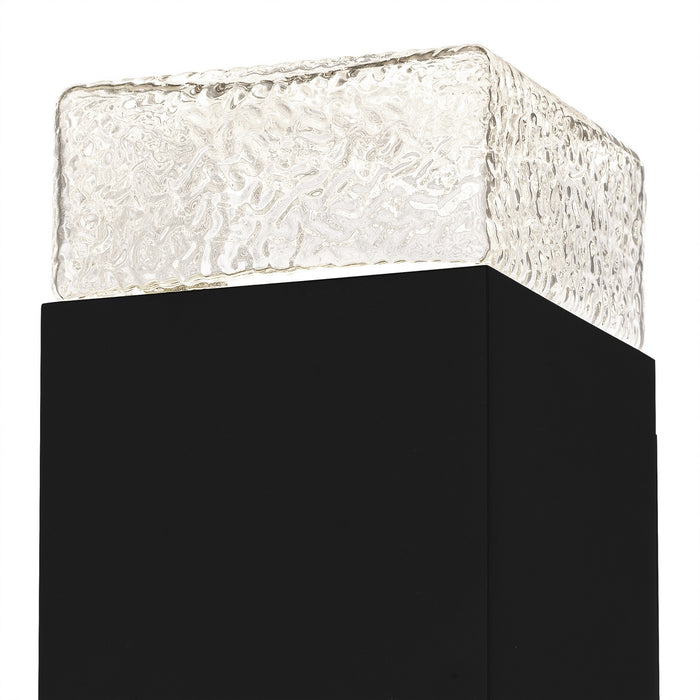 Quoizel SAX8305MBK LED Outdoor Wall Lantern, Matte Black