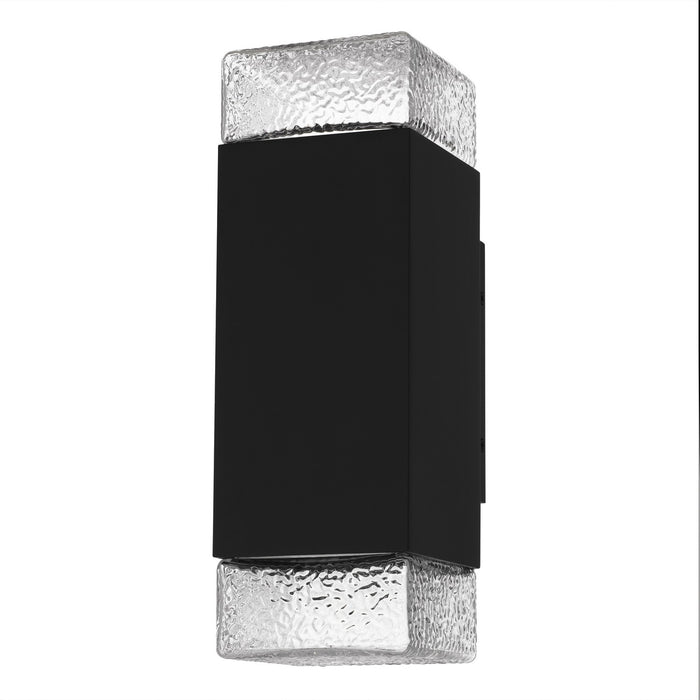 Quoizel SAX8405MBK LED Outdoor Wall Lantern, Matte Black