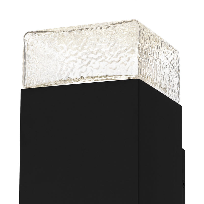 Quoizel SAX8405MBK LED Outdoor Wall Lantern, Matte Black