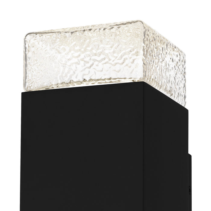 Quoizel SAX8405MBK LED Outdoor Wall Lantern, Matte Black