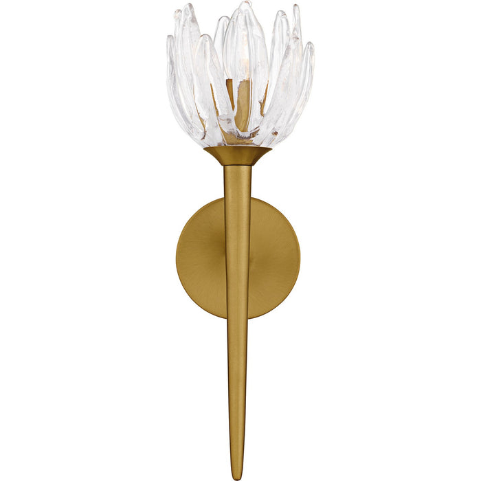 Quoizel SHA8806BRG One Light Wall Sconce, Brushed Gold