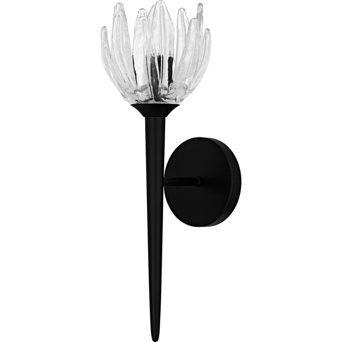Quoizel SHA8806MBK One Light Wall Sconce, Matte Black