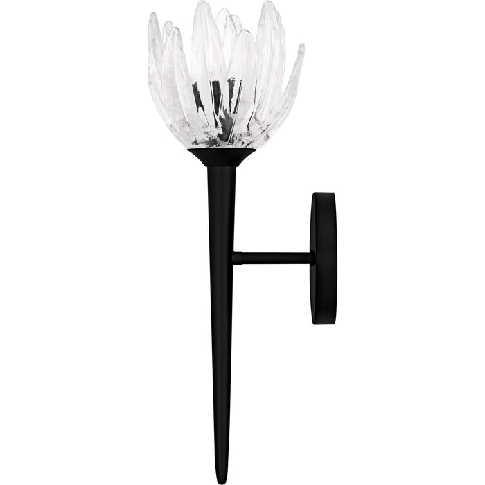 Quoizel SHA8806MBK One Light Wall Sconce, Matte Black