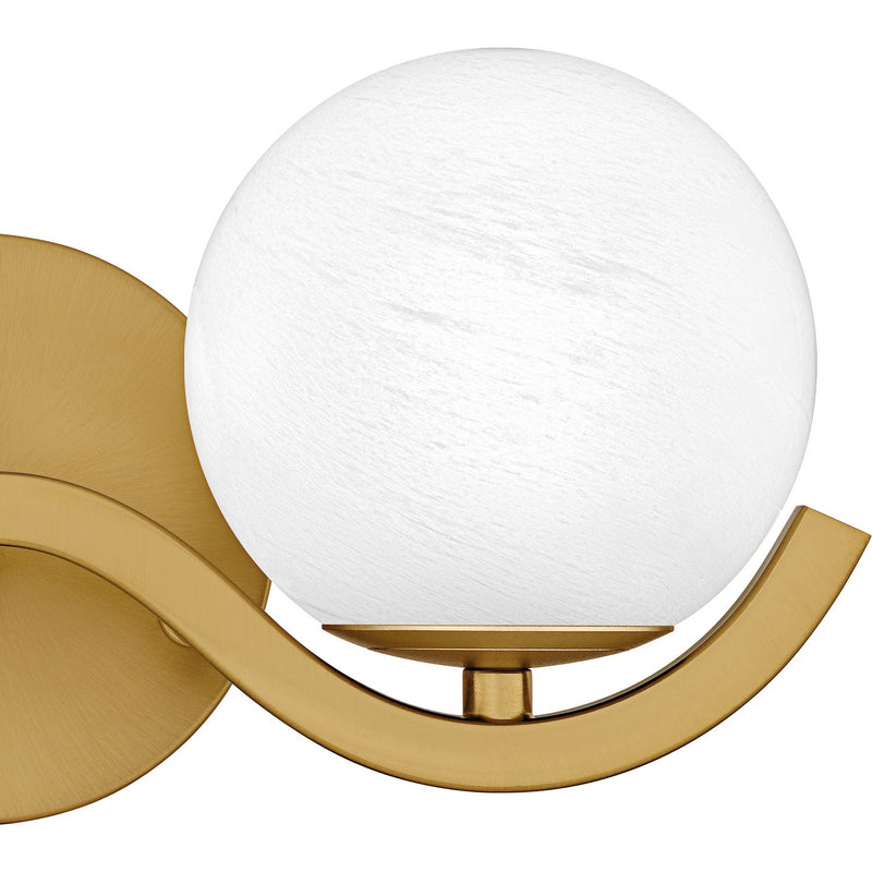 Quoizel SRI8615AB Two Light Bath, Aged Brass