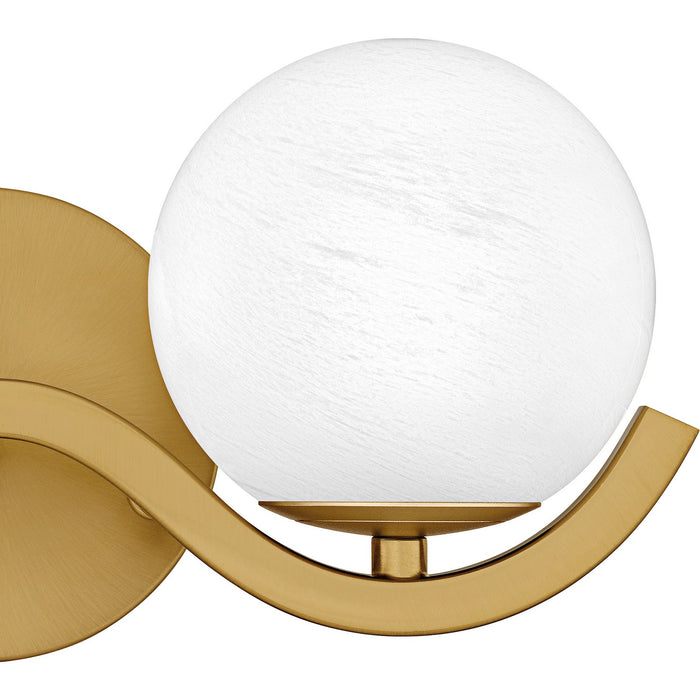 Quoizel SRI8615AB Two Light Bath, Aged Brass