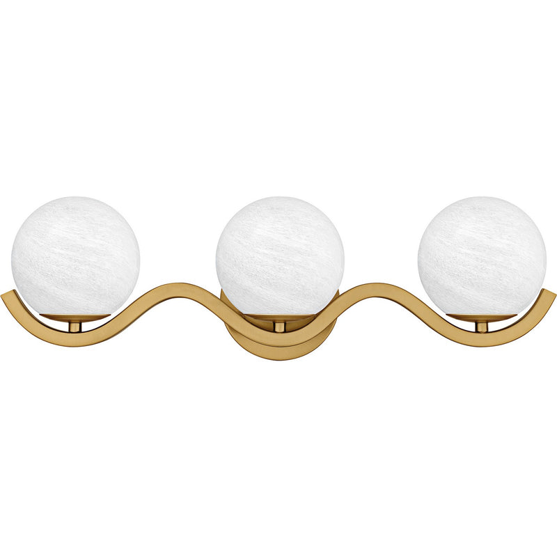 Quoizel SRI8623AB Three Light Bath, Aged Brass