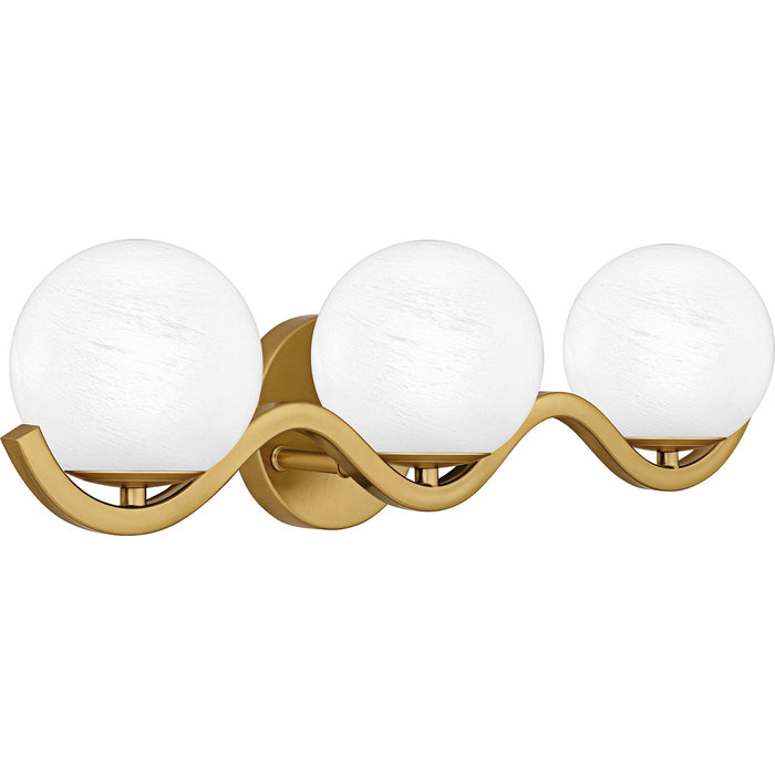 Quoizel SRI8623AB Three Light Bath, Aged Brass