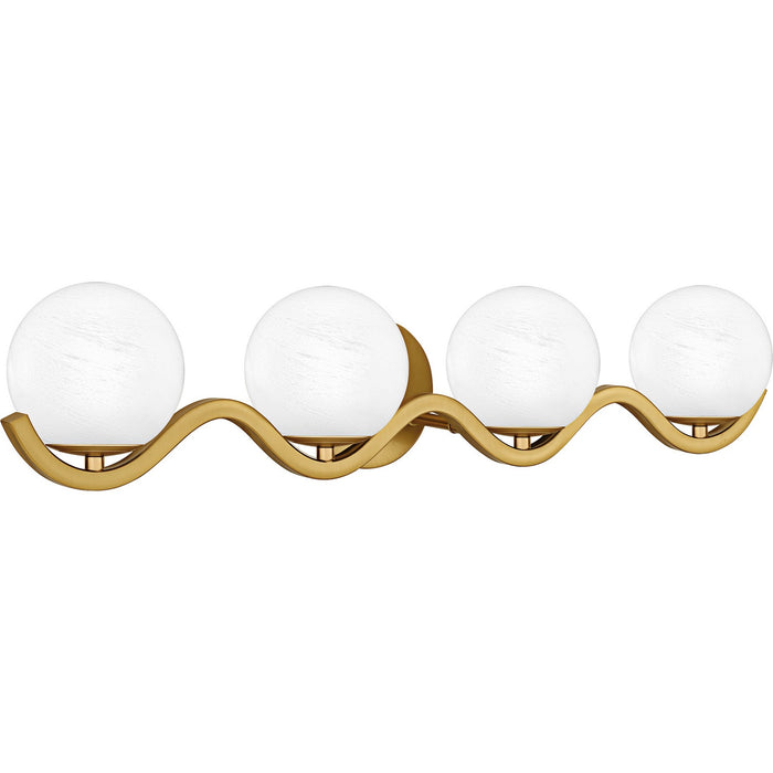 Quoizel SRI8631AB Four Light Bath, Aged Brass