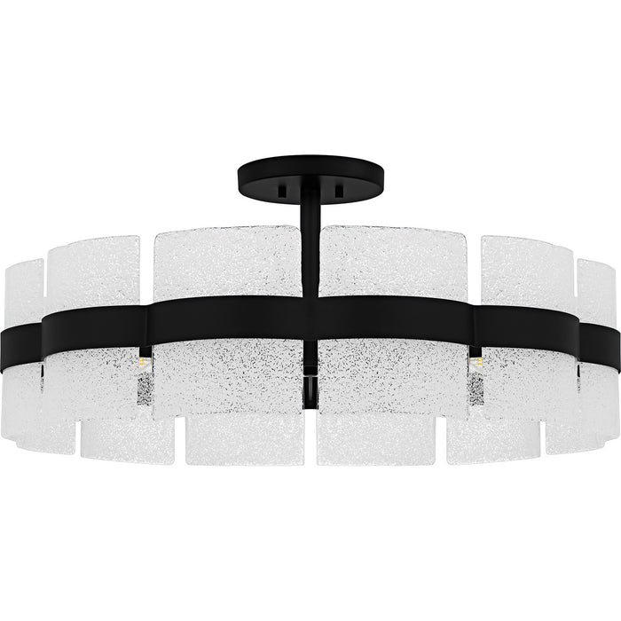 Quoizel SWE1730MBK Six Light Semi-Flush Mount, Matte Black