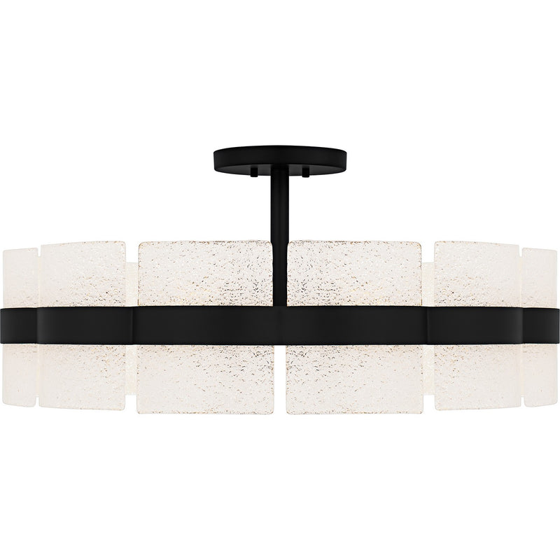 Quoizel SWE1730MBK Six Light Semi-Flush Mount, Matte Black