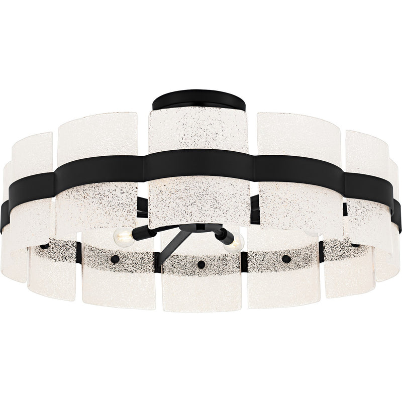 Quoizel SWE1730MBK Six Light Semi-Flush Mount, Matte Black