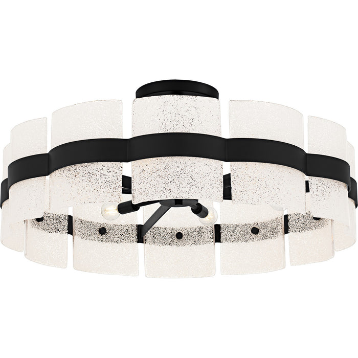 Quoizel SWE1730MBK Six Light Semi-Flush Mount, Matte Black