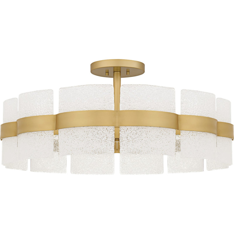 Quoizel SWE1730SGD Six Light Semi-Flush Mount, Soft Gold