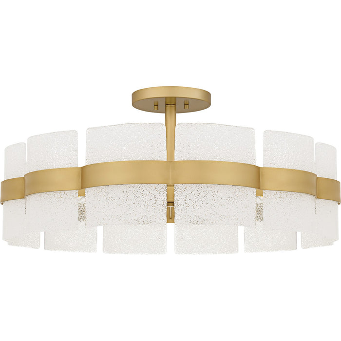Quoizel SWE1730SGD Six Light Semi-Flush Mount, Soft Gold