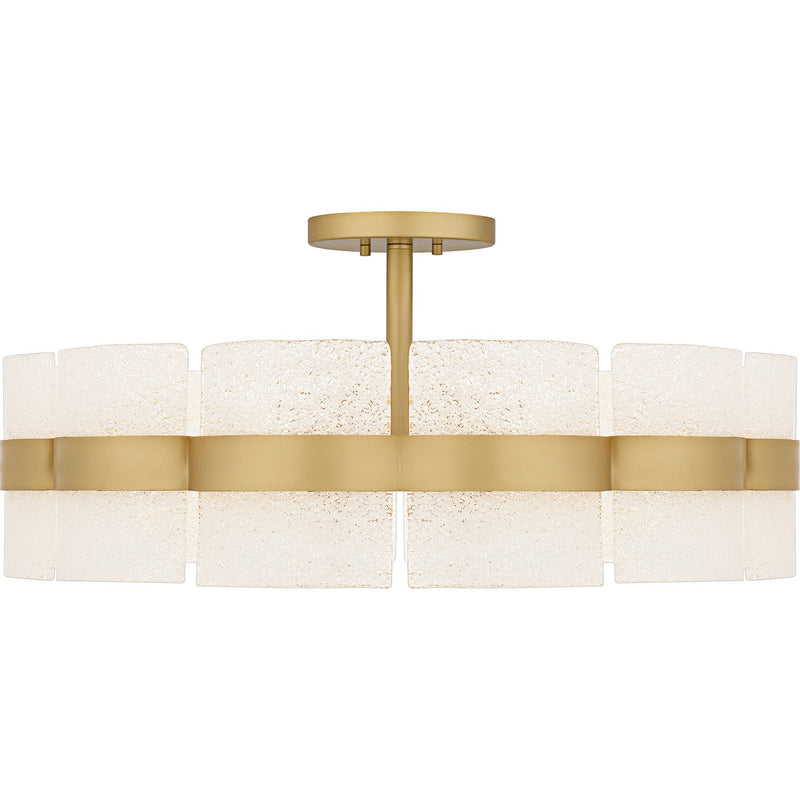 Quoizel SWE1730SGD Six Light Semi-Flush Mount, Soft Gold