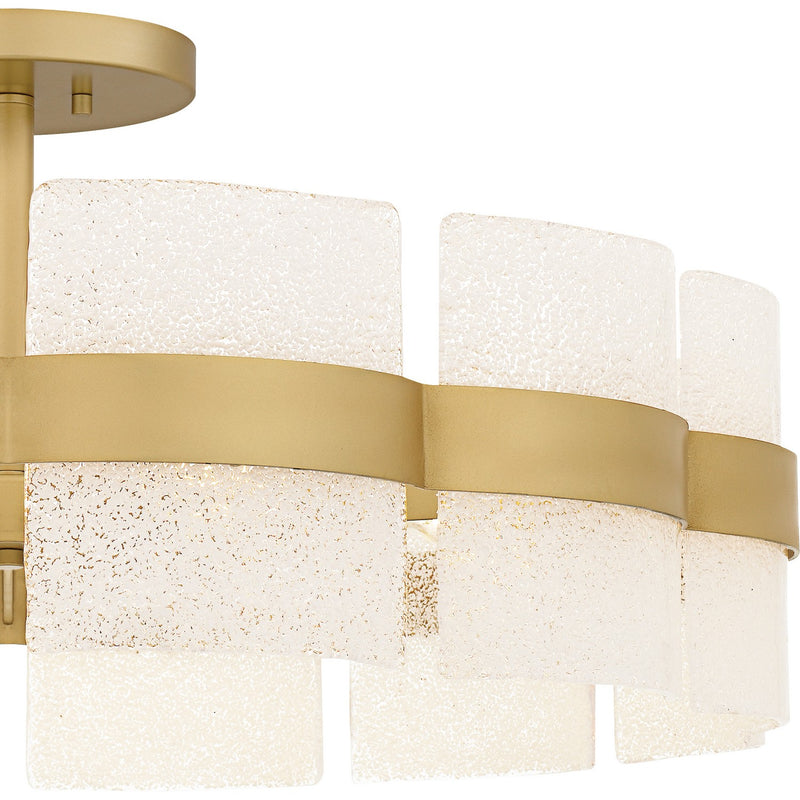 Quoizel SWE1730SGD Six Light Semi-Flush Mount, Soft Gold