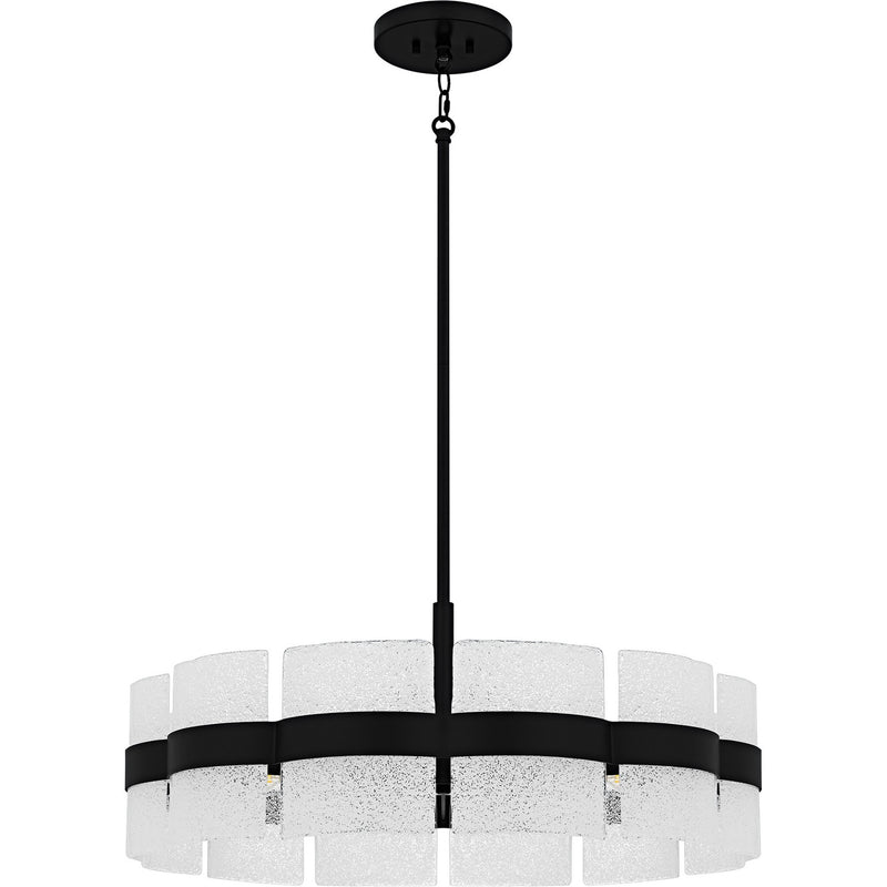Quoizel SWE2830MBK Six Light Pendant, Matte Black