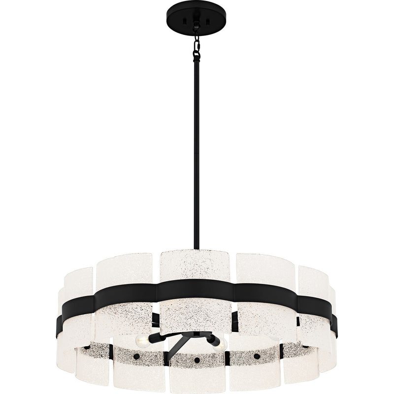 Quoizel SWE2830MBK Six Light Pendant, Matte Black