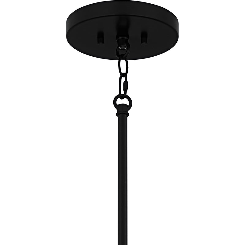 Quoizel SWE2830MBK Six Light Pendant, Matte Black