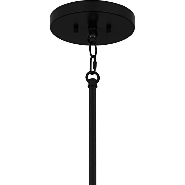 Quoizel SWE2830MBK Six Light Pendant, Matte Black