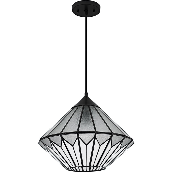 Quoizel TF6813MBK One Light Pendant, Matte Black