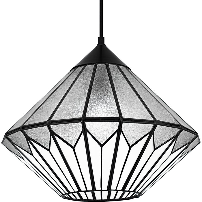 Quoizel TF6813MBK One Light Pendant, Matte Black