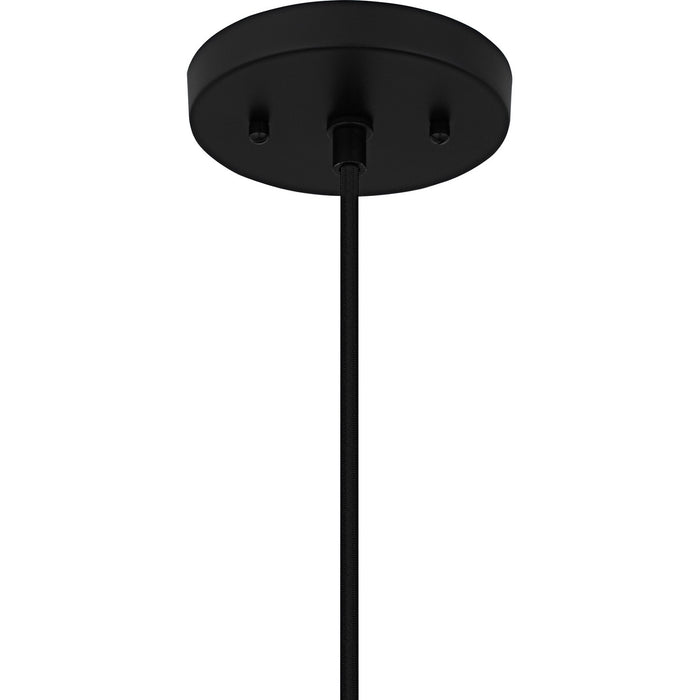 Quoizel TF6813MBK One Light Pendant, Matte Black