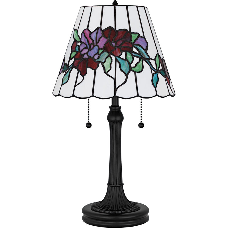 Quoizel TF6817MBK Two Light Table Lamp, Matte Black