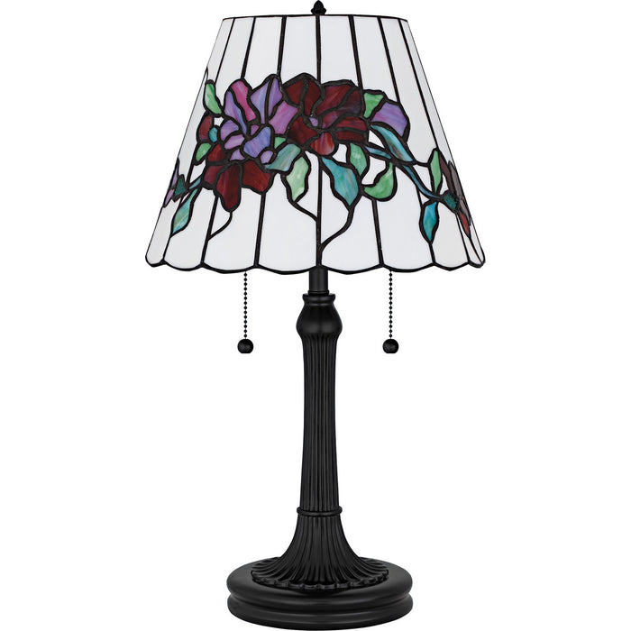 Quoizel TF6817MBK Two Light Table Lamp, Matte Black
