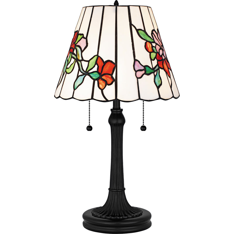 Quoizel TF6817MBK Two Light Table Lamp, Matte Black