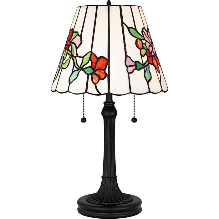 Quoizel TF6817MBK Two Light Table Lamp, Matte Black