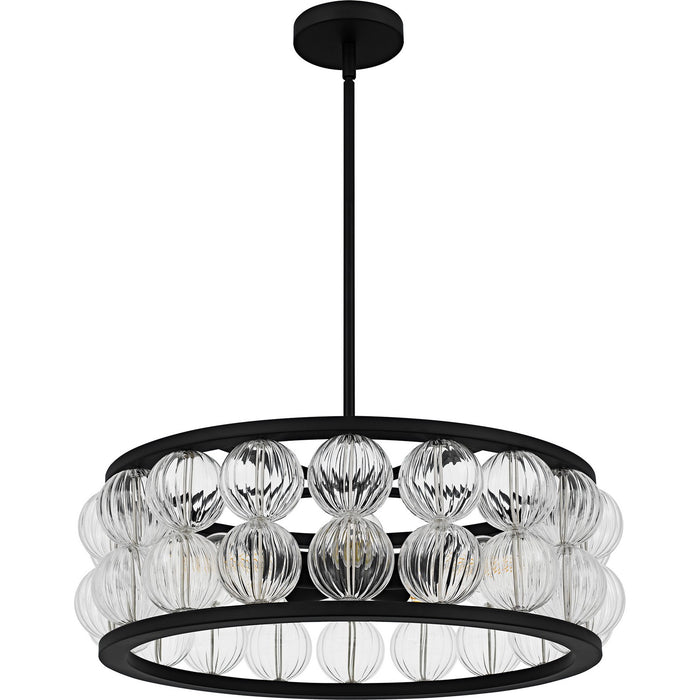 Quoizel TRK2823MBK Five Light Pendant, Matte Black