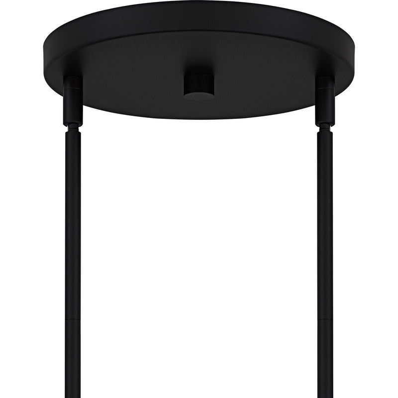 Quoizel VSC5028MBK Six Light Chandelier, Matte Black