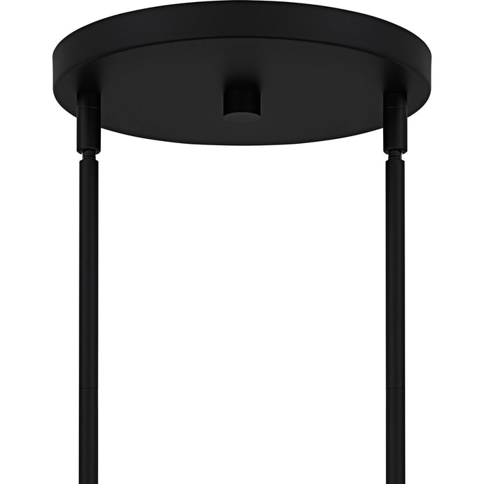 Quoizel VSC5028MBK Six Light Chandelier, Matte Black