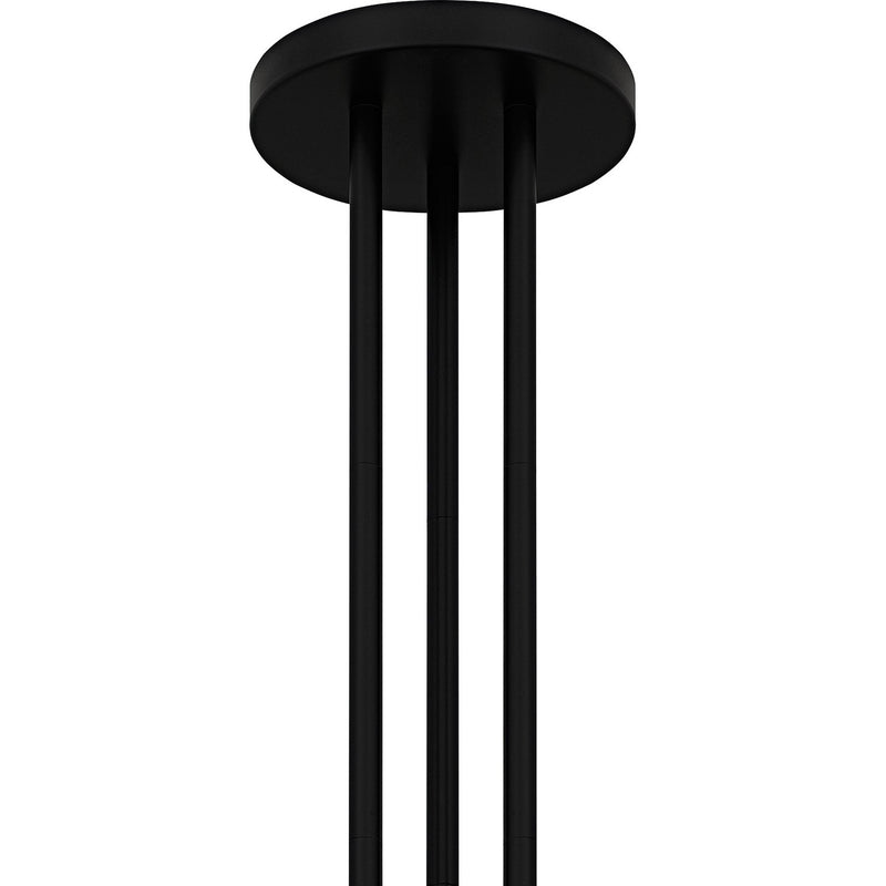 Quoizel WID5030MBK Six Light Chandelier, Matte Black