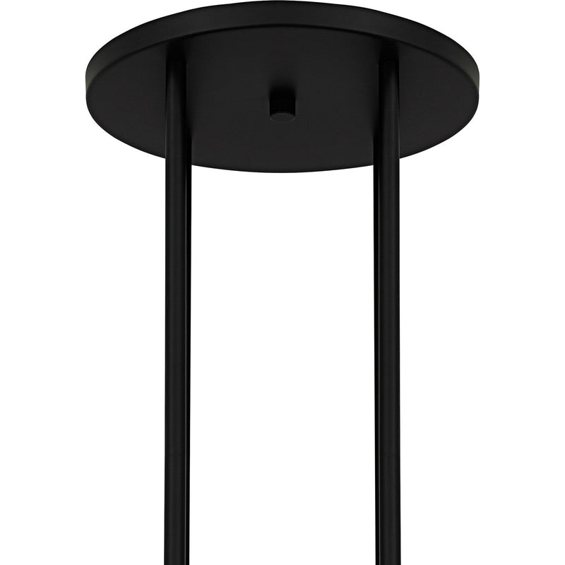 Quoizel WID5050MBK Eight Light Chandelier, Matte Black